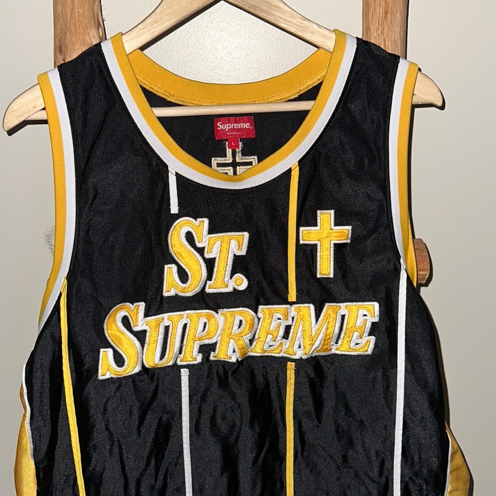 RARE ST Supreme Stitched Basketball Jersey